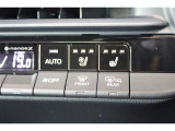 運転席シートヒーター、シートクーラー設定スイッチ