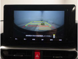 パノラミックビューモニター。車両を上から見たような映像を表示。運転席から目視しにくい車両周囲の状況をリアルタイムで確認できます。