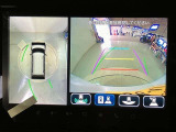 パノラミックビューモニター付きです。車両を上から見たような映像をディスプレイオーディオ画面に表示。運転席からの目視だけでは見にくい、車両周辺の状況をリアルタイムでしっかり確認できます。