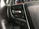 ステアリングスイッチ付き。前方から目を離すことなく操作することが可能です。