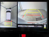 車両を上から見たような映像をディスプレイオーディオ画面に表示するパノラミックビューモニター