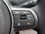 ◆アダプティブクルーズコントロール◆予め設定した車速内でクルマが自動的に加減速。前走車との適切な車間距離を維持しながら追従走行します。【LKAS】車線維持支援システムでステアリング操作を支援。