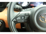【ステアリングスイッチ】オーディオの音量調整やソース切り替えができる安全機能です!運転中でも簡単に操作できるのでとても便利です♪