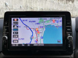 日産純正の視認性の良い大型ディーラーオプションメモリーナビ