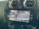 空から見たような映像で駐車ができるアラウンドビューモニター。ひと目でわかるセンサーに前後の衝突被害軽減ブレーキ付き。