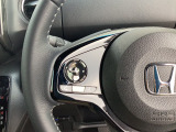 オーディオコントロールスイッチがハンドルに装備されているのでハンドルから手を離さずに運転が可能です。