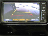 バックモニター付きです。モニターにはガイド線も表示されます。