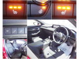 運転席には電動パワーシート搭載!またシート位置を記憶できるメモリー機能付き!またシートヒーター、ステアリングヒーターも搭載!