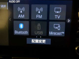 【Bluetooth機能付き】・・・ハンズフリー機能とスマートフォンにインストール済の音楽を聴くことができます。