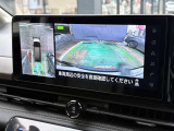 空から車を見たような「アラウンドビューモニター」!車の周りが一目で確認できるので、小さなお子様や障害物があっても安心して乗ることができます♪