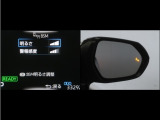 隣車線を走る車両をレーダーで検知し、ドアミラーでは確認しにくい後側方エリアに存在する車両に加え、急接近してくる車両も検知します。車両を検知するとドアミラーに搭載されたLEDインジケーターが点灯します。