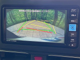 【バックカメラ】駐車時に後方がリアルタイム映像で確認できます。大型商業施設や立体駐車場での駐車時や、夜間のバック時に大活躍!運転スキルに関わらず、今や必須となった装備のひとつです!