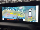【パノラミックビューモニター】専用のカメラにより、上から見下ろしたような視点で360度クルマの周囲を確認することができます☆死角部分も確認しやすく、狭い場所での切り返しや駐車もスムーズに行えます。