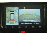 専用のカメラにより、上から見下ろしたような視点で360度クルマの周囲を確認することができます☆縦列駐車や幅寄せ時に活躍してくれます