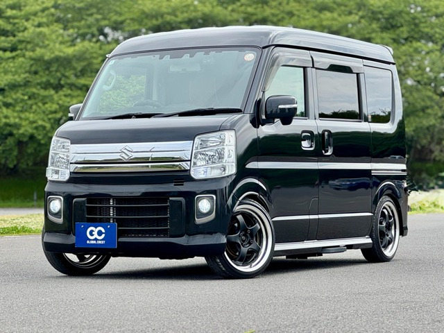 エブリイワゴン PZターボスペシャル ハイルーフ 1年保証付 修復無 運転支援 社外車高調