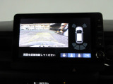バックカメラの画像です。ガイドラインがスムースな車庫入れをサポートいたします。車庫入れの安心感がアップしますね。