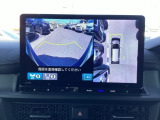 フロントカメラ装備です。運転席から見づらいバンパー下部を映します。