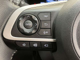 ステアリングスイッチ付き。前方から目を離すことなく操作することが可能です。