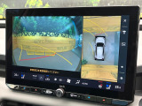 【パノラミックビューモニター】専用のカメラにより、上から見下ろしたような視点で360度クルマの周囲を確認することができます☆死角部分も確認しやすく、狭い場所での切り返しや駐車もスムーズに行えます。