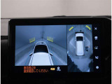 パノラミックビューモニター 車両上空より写したような画像をモニターに表示☆車庫入れや、幅寄せなどに大変便利な機能です。