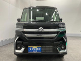 令和7年式スペーシアカスタム HYBRID XSターボ LEDヘッドランプ ブルーイッシュブラックパール3