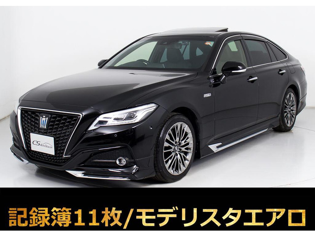 クラウン ハイブリッド 3.5 G エグゼクティブ サンルーフ 黒革 モデリスタ