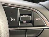 【クルーズコントロール】高速道路もラクラク走行。アクセルを離しても一定速度で走行ができ、長距離運転時の負担を軽減!加速・減速も簡単なスイッチ操作で調整できます。