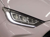 3灯式フルLEDヘッドランプ(マニュアルレベリング機能付)+LEDターンランプ+LEDクリアランスランプ(デイライト機能&おむかえ照明機能付)が装着されています。