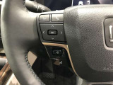 ステアリングスイッチ付き。前方から目を離すことなく操作することが可能です。