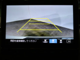 リアカメラ付きで後退時も安心です。