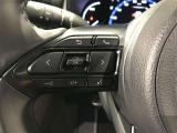 【ステアリングスイッチ】運転中に視線を前に向けたまま画面の操作できます。