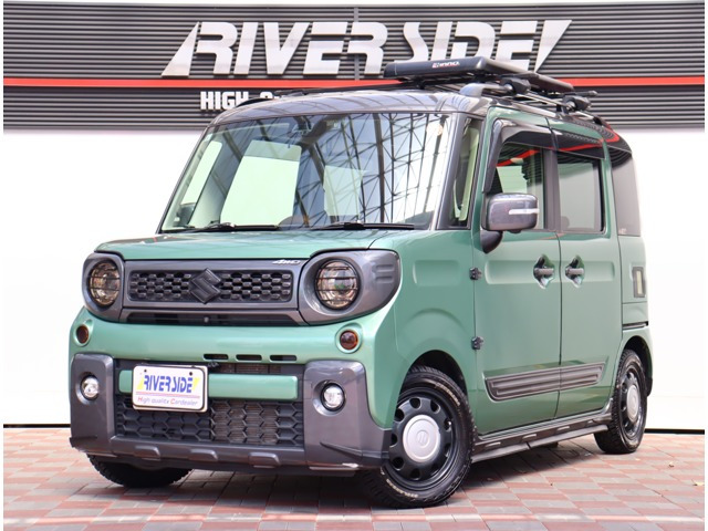 スペーシアカスタム ハイブリッド(HYBRID)  XSターボ 4WD 純正8インチメモリーナビフ...