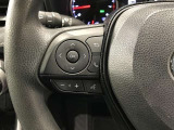 ステアリングスイッチ付き。前方から目を離すことなく操作することが可能です。