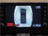 車の状態をモニターで上から俯瞰で確認できます。パノラミックビューモニター装備♪