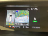 【アラウンドビューモニター】専用のカメラにより、上から見下ろしたような視点で360度クルマの周囲を確認することができます☆死角部分も確認しやすく、狭い場所での切り返しや駐車もスムーズに行えます。