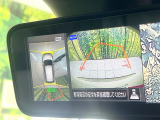 【アラウンドビューモニター】専用のカメラにより、上から見下ろしたような視点で360度クルマの周囲を確認することができます☆死角部分も確認しやすく、狭い場所での切り返しや駐車もスムーズに行えます。