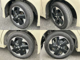 155/65R14 純正アルミホイール装着。タイヤはまだまだ使えます。