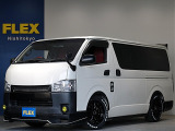 平成30年式ハイエースV人気のDX5ドアカスタム車両入庫!新品オリジナル17インチアルミ新品ナスカータイヤ17インチ2インチローダウン済み!社外パーツ多数装備済み!!
