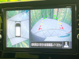 【アラウンドビューモニター】専用のカメラにより、上から見下ろしたような視点で360度クルマの周囲を確認することができます☆死角部分も確認しやすく、狭い場所での切り返しや駐車もスムーズに行えます。