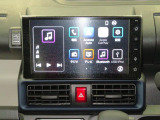 9インチスマホ連携ディスプレイオーディオです。バックカメラも付いて車庫入れ・駐車も安心です。Bluetooth対応機器を登録して音楽を楽しんだりハンズフリー通話が出来て便利です。