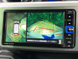 【パノラマモニター】専用のカメラにより、上から見下ろしたような視点で360度クルマの周囲を確認することができます☆死角部分も確認しやすく、狭い場所での切り返しや駐車もスムーズに行えます。