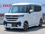 令和7年 スペーシアカスタム ハイブリッドXSターボ★ワンオーナー車 社外9インチナビ フルセグテレビ バックカメラ シートヒーター ETC車載器 スズキセーフティサポート