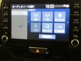 【オーディオ選択画面】AM/FMの切替や、交通情報もこちらの画面から選択できます。
