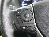 ステアリングスイッチ付き。前方から目を離すことなく操作することが可能です。
