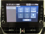 オーディオのソース画面です。AM・FMラジオ、Bluetoothオーディオ機能付き!