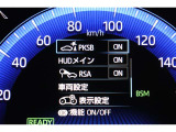 インフォーメーション画面です。運転のサポートをしてくれます。