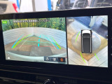 【アラウンドビューモニター】専用のカメラにより、上から見下ろしたような視点で360度クルマの周囲を確認することができます☆死角部分も確認しやすく、狭い場所での切り返しや駐車もスムーズに行えます。