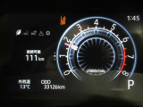 ディスプレイには運転に必要な様々な情報を表示します。