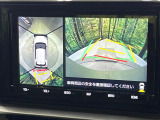 【パノラミックビューモニター】専用のカメラにより、上から見下ろしたような視点で360度クルマの周囲を確認することができます☆死角部分も確認しやすく、狭い場所での切り返しや駐車もスムーズに行えます。