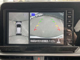 アラウンドビューモニターです☆車の前後左右にカメラがついており駐車時には上から車を見たような画面が見れますので、4方向の状況を確認することができる便利な機能です☆